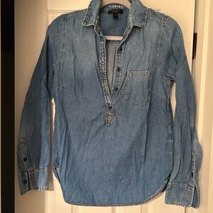 J. Crew Denim Popover Shirt